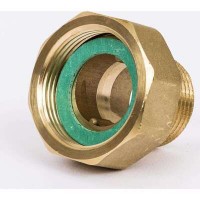 DANFOSS 003H6904 — Комплект резьбовых фитингов, наружняя резьба R1, PN25 для клапана DN25 (G11/4), Латунь CW617N, 2 шт. 003H6904
