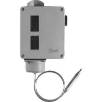 DANFOSS 017-513666 — Реле температуры RT для тяжелых условий эксплуатации, IP 54, T окружающей среды -50...70 °C, диапазон настройки уставки 70...150 °C 017-513666