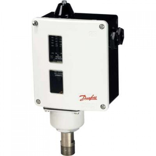 DANFOSS 017-519966 — Реле давления RT для тяжелых условий эксплуатации, диапазон настройки уставки 1-10 бар, дифференциал 0,33 бар, присоединение G 3/8 