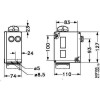 DANFOSS 017-523866 — Реле давления RT для тяжелых условий эксплуатации, диапазон настройки уставки 0,2-6 бар, дифференциал 0,25 бар, присоединение G 3/8 