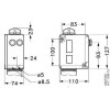 DANFOSS 017-525566 — Реле давления RT для тяжелых условий эксплуатации, диапазон настройки уставки 4-17 бар, дифференциал 1,2-4 бар, присоединение G 3/8 