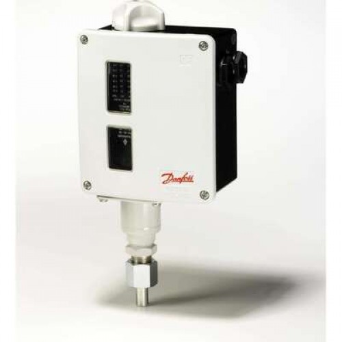 DANFOSS 017-525566 — Реле давления RT для тяжелых условий эксплуатации, диапазон настройки уставки 4-17 бар, дифференциал 1,2-4 бар, присоединение G 3/8 