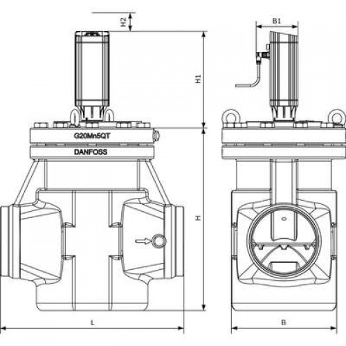 DANFOSS Клапан регулятор-давления ICM 150 (150 DIN), без привода 