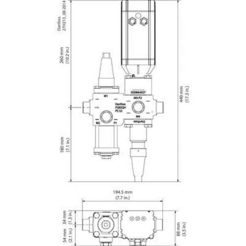 DANFOSS ICF 15-4-8 (20 D) Клапан-регулятор универсальный 