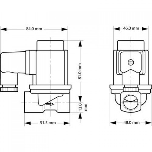 DANFOSS 032U538031 — Клапан электромагнитный EV251B, присоединение G 3/8