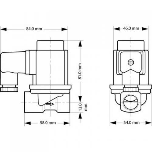 DANFOSS 032U538131 — Клапан электромагнитный EV251B, присоединение G 1/2