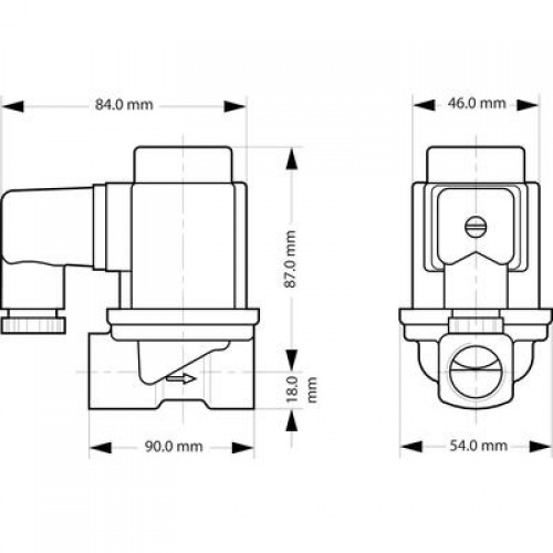 DANFOSS 032U538231 — Клапан электромагнитный EV251B, присоединение G 3/4