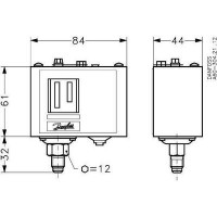 DANFOSS KP 5 Реле давления 060-117366