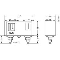 DANFOSS KP 15 Реле давления 060-124366