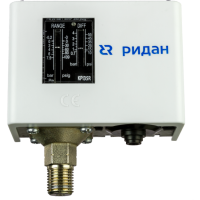 РИДАН 060-132566R — Реле давления KPI 35R, диапазон настройки -0,2...8 бар, дифференциал 0,4…1,5 бар, штуцер G1/2А, автоматический сброс 060-132566R