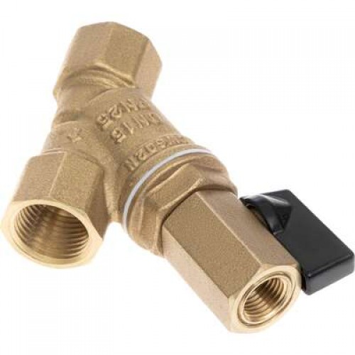 РИДАН FVR-DR 065B8342R — Фильтр сетчатый со сливным краном DN20, PN25, Т от -20 °С...130 °С; материал корпуса латунь CW602N 