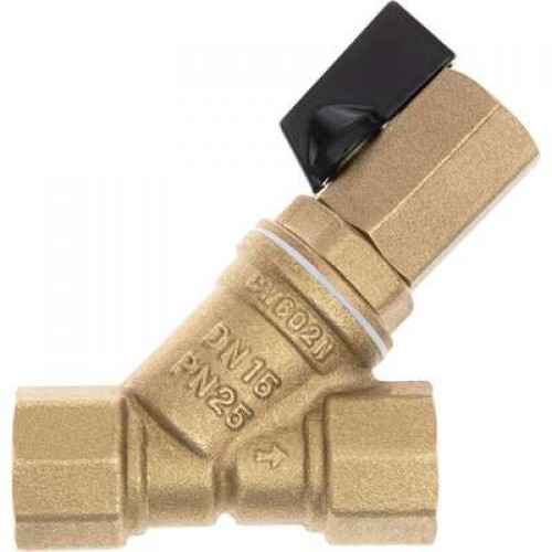 РИДАН FVR-DR 065B8343R — Фильтр сетчатый со сливным краном DN25, PN25, Т от -20 °С...130 °С; материал корпуса латунь CW602N 
