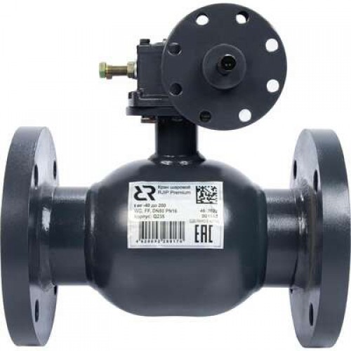РИДАН RJIP Premium 065N0336R — Кран шаровой FF DN80 PN25 WG (фланцевый, с редуктором, стандартный проход) 
