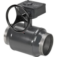 DANFOSS 065N1136 — Кран шаровой полнопроходной JIP WW, DN 80, PN 25, T макс 180 ℃, червячный редуктор, корпус — сталь P235GH 065N1136