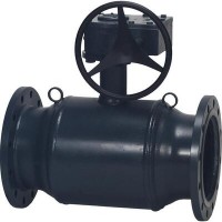 DANFOSS 065N1261 — Кран шаровой полнопроходной JIP FF, фланцевый, DN 250, PN 16, T макс 180 ℃, ручной редукторный привод, корпус — сталь P235GH 065N1261