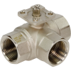РИДАН 082G5420R — Кран шаровой двухпозиционный AMZ-113R PN40, DN25, Kvs 60, Tmax 110 °C, Rp1, корпус CW617N, трехходовой 