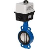 DANFOSS 082X3100 — Затвор дисковый поворотный VFY-WA с центрирующими проушинами, PN16, DN400, корпус GGG40, диск — чугун GGG40, уплотнение EPDM, с электроприводом AMB-Y VT600 
