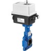 DANFOSS 082X3102 — Затвор дисковый поворотный VFY-WA с центрирующими проушинами, PN16, DN500, корпус GGG40, диск — чугун GGG40, уплотнение EPDM, с электроприводом AMB-Y VT1500 