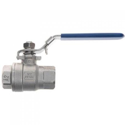 РИДАН BVS-FR 082X4616R — Шаровый кран резьбовой DN40 PN63, с рукояткой, корпус — коррозионностойкая сталь, шар — коррозионностойкая сталь AISI316; уплотнение по шару R-PTFE (15% C) 