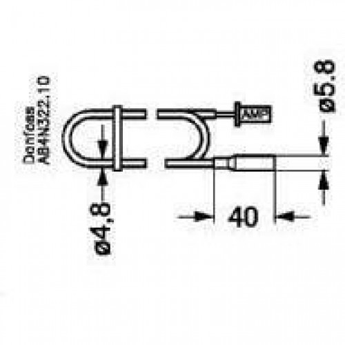 DANFOSS AKS 12 Датчик температуры(пр. класс 0423601558) 