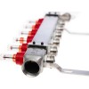 РИДАН 088U0956R — Комплект коллекторов SSM-6RF set с расходомерами, кронштейнами, ручным воздухоотводчиком, сливным краном и торцевой заглушкой, 6 контуров 
