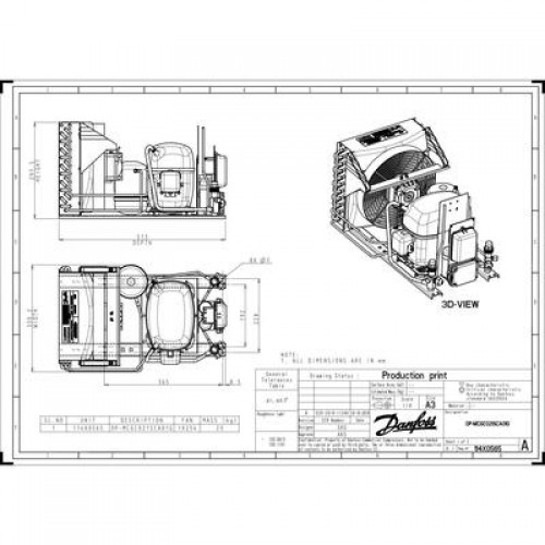 DANFOSS OP-MCGC021SCA01G агрегат компр.-конд. 