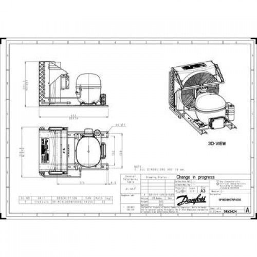 DANFOSS OP-MCHC007NFA00G Агрегат компр.-конд. 