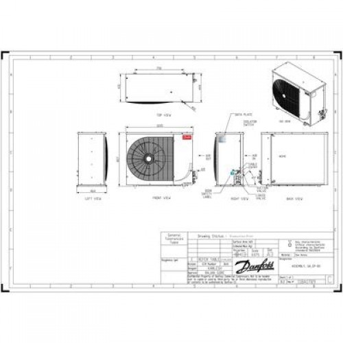 DANFOSS OP-MSXM080MLW05E Агрегат компр.-конд. 