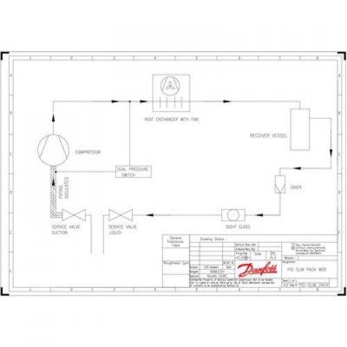 DANFOSS OP-MSXM080MLW05E Агрегат компр.-конд. 