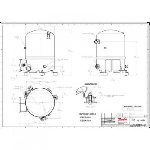 DANFOSS VTZ054-G Компрессор 