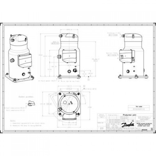 DANFOSS SH180B4AAE компрессор спиральный 