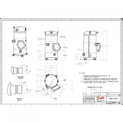 DANFOSS SH184A4ALC Компрессор спиральный 