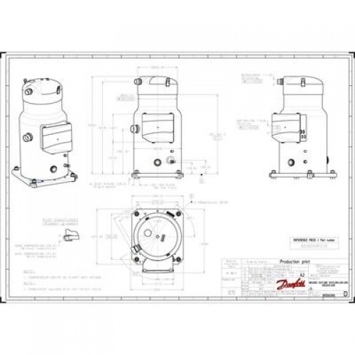 DANFOSS SH295A4AAE Компрессор спиральный 