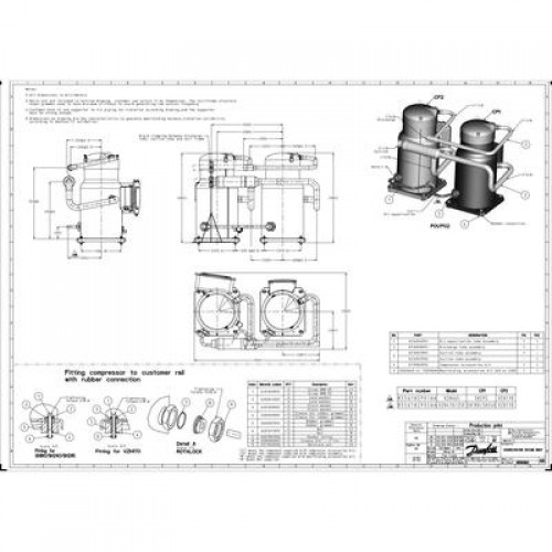 DANFOSS SH295A4AAE Компрессор спиральный 