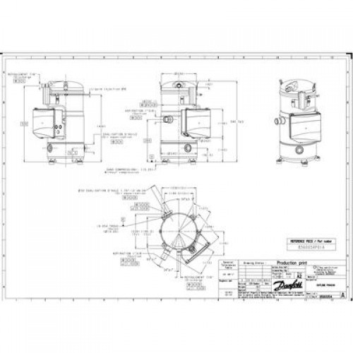 DANFOSS PSH039A4CLC Компрессор спиральный 