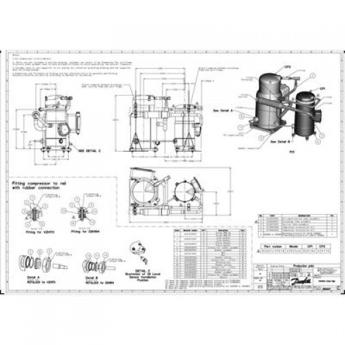 DANFOSS DSH184A4ALD Компрессор спиральный 
