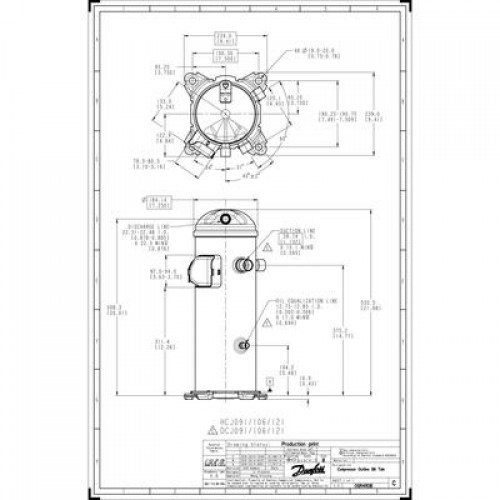 DANFOSS DCJ091T4LC6 Компрессор спиральный 