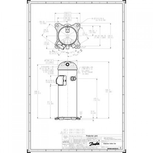 DANFOSS DCJ121T4LC6 Компрессор спиральный 