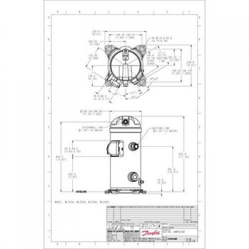 DANFOSS MLZ030T4LQ9A Компрессор спиральный(пр. класс 1770347869) 