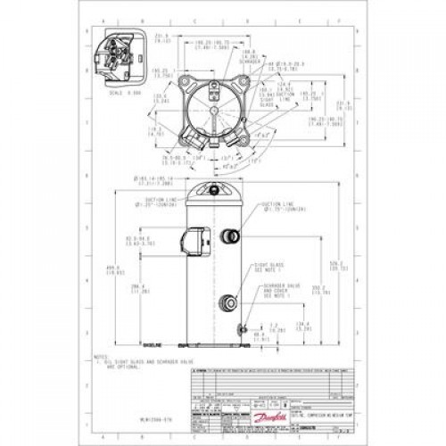 DANFOSS MLZ076T4LQ9A Компрессор спиральный 