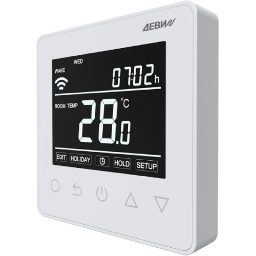 ДЕВИ 140F1141R — Терморегулятор ДЕВИ Prime c Wi-Fi белый IP 21, размеры 87 x 87 x 42 мм, диапазон регулирования температуры 5...40 °С 