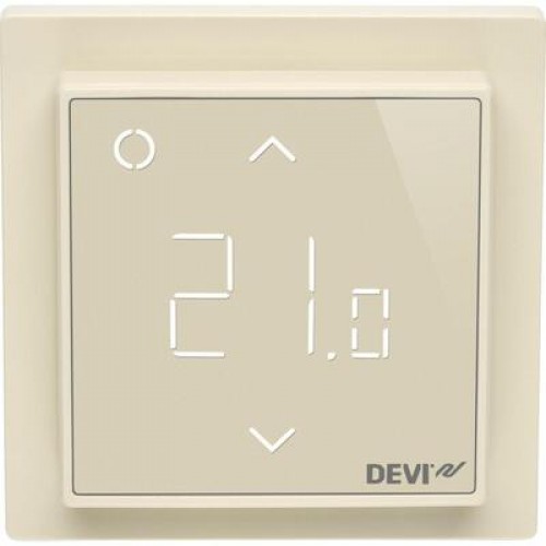 DEVI DEVIreg Smart 140F1142 — Программируемый терморегулятор интеллектуальный с Wi-Fi, бежевый 
