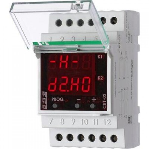 ЕВРОАВТОМАТИКА 140R1075R — Терморегулятор CRT-02 (-50+140 °С) с датчиком RT823 на проводе, IP20, диапазон рабочих температур -25...+50 °С 