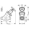 DANFOSS 148B5010 — Запорный клапан SVA-S 6 D STR H-WHEEL 