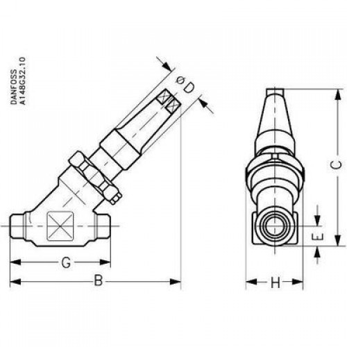 DANFOSS REG-SA 10 D STR Клапан регулятор расхода 