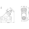 DANFOSS 148B5230 — Запорный клапан SVA-S 15 A STR H-WHEEL 