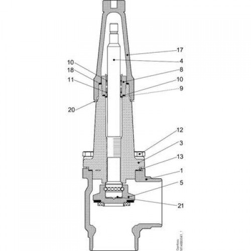 DANFOSS 148B5251 — Запорный клапан SVA-L 15 