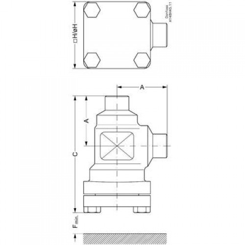 DANFOSS 148B5344 — Корпус для фильтра FIA 20 A ANG 