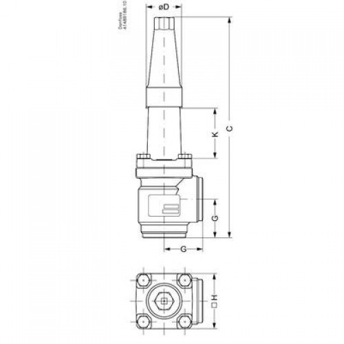 DANFOSS 148B5703 — Клапан обратный с запорной функцией SCA-X 50 A 
