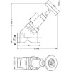 DANFOSS 148B5830 — Запорный клапан SVA-S 65 A STR H-WHEEL 